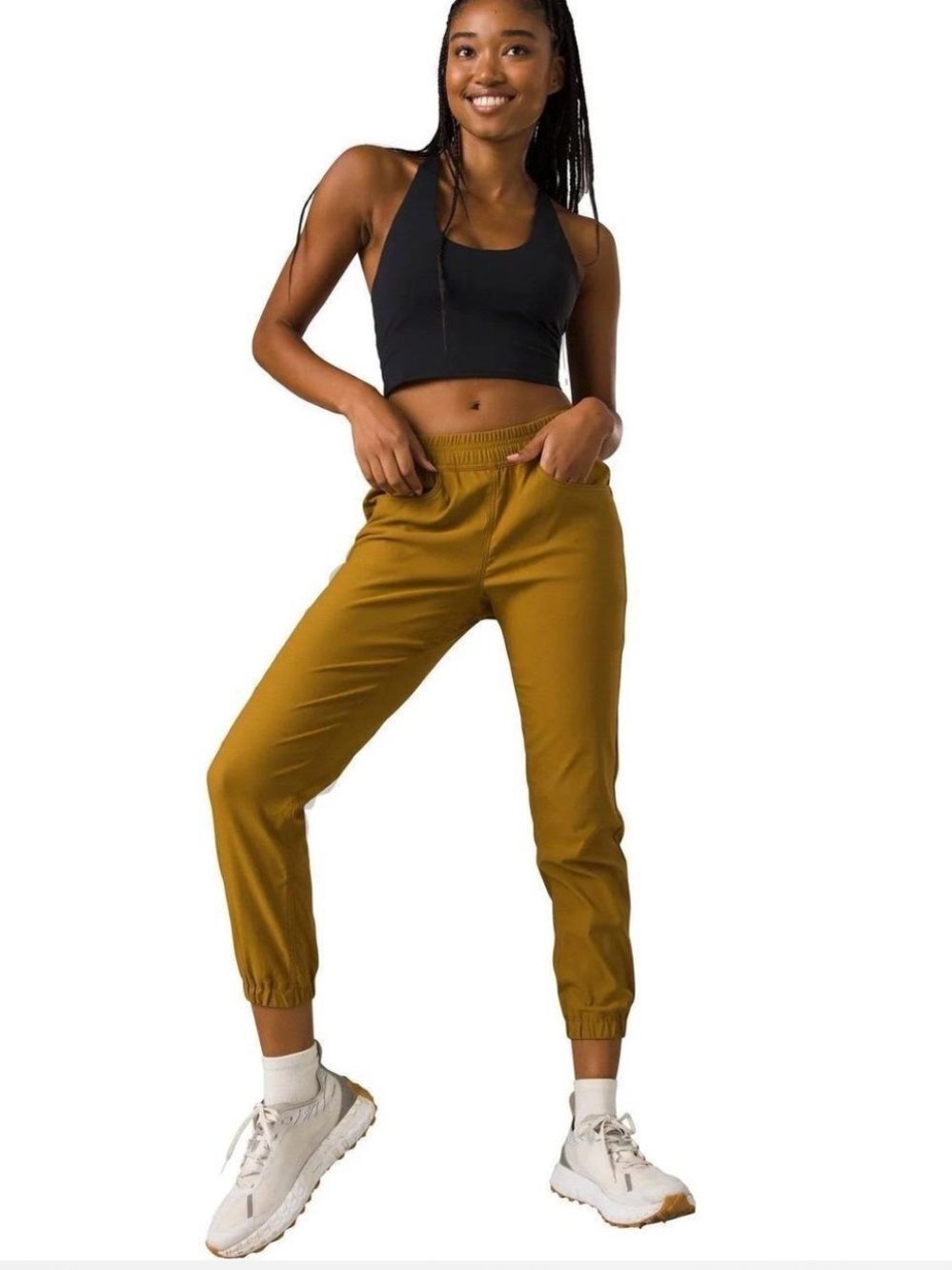 PRANA Women’s Olive-Gold Jogger Pants Size 6